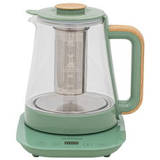 전기 분유 보온포트 유리 티포트 고출력 1.8L, 그린