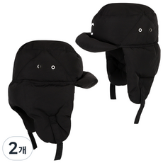 코아이 아웃도어 이어머프 방한 패딩모자 귀돌이 남여공용 EARMUFF, 블랙, 2개