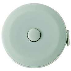 로에드 휴대용 스마트 미니 줄자 옷 피팅 자동 신체 측정 허리 치수 다이어트 색상랜덤, 원형미니줄자(랜덤발송), 1개