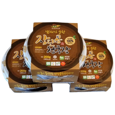 파주 장단콩으로만든 냄새없는 저염 장단콩 청국장 200g, 2개