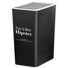 CS Living Fratem Point 搖擺式垃圾桶 10L, 黑色, 1個