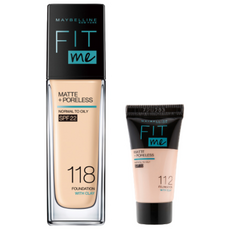 메이블린 핏미 파운데이션 30ml + 미니 파운데이션 5ml 세트, 본품(118 라이트 베이지), 미니(랜덤발송), 1개