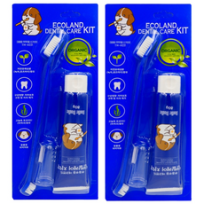 부들부들 에코랜드 반려동물 치약칫솔세트, 80g, 2세트