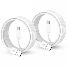 Bolt Wave 아이폰 PD 3.0 고속 케이블 USB-A to C, 2개, 화이트, 2m
