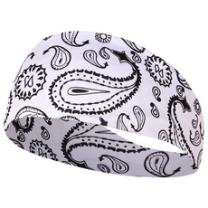 이츠라이프 페이즐로 스포츠 헤어밴드, 1개, 화이트