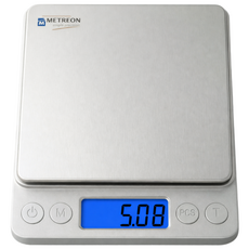 [0.01g] 메트리온 디지털 계량 정밀 주방저울, M5X, 스테인리스, 0.5kg