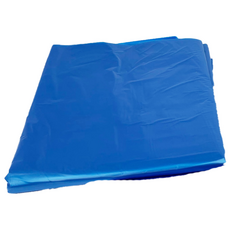 大型分類回收平口塑膠袋 藍色, 100L, 50個