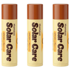 [자외선차단 98%] 허니즈 솔라케어 5.5g 2+1(3개) SPF50+ PA++++ 멀티 썬스틱 반영구 타투 에프터케어 기능성, 3개