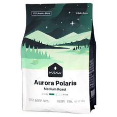 누알로 오로라 폴라리스 블랜드 케냐AA 칭가 퀸 만델링 원두커피 홀빈(분쇄안함), 1개, 500g