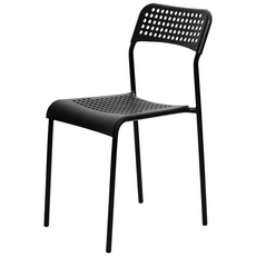 인홈즈 스파크 통풍 식당 업소용 인테리어 보조의자 사무용 회의용 강당의자, 블랙, 식탁의자