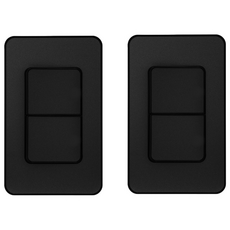 CHEIL ELECTRIC 工業用 The Art Plus 金屬黑 三路雙開關, 2個