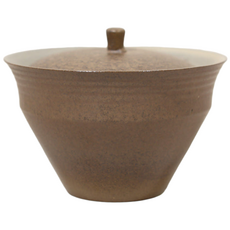 [개완] 토기 빈티지 고풍스러운 조화 차기 개완, 황토색, 단일, 1개