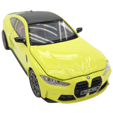 1:24 BMWm4 비엠더블유m4 bmw모형 bmw자동차모형 다이캐스트, 옐로우형광, 1개