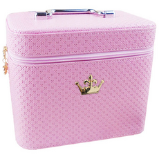 THE ZAKKA 時尚皇冠美妝包 M, 粉紅色, 1個