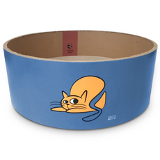 HEALING TIME BTOB 貓咪圓形磨爪貓抓板, 1個, 藍色(NH-2162)