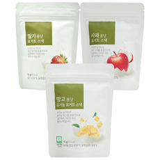 ORGA WHOLE FOODS 水果優格球3件組 16g, 芒果口味+草莓口味+蘋果口味, 1組