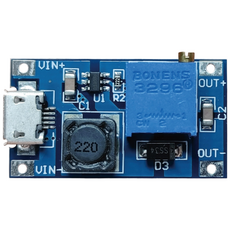 DC-DC MT3608 2A스텝업승압모듈(2~24V입력/5~28V출력), 1개