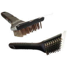 유니앤유 BBQ 청소 솔 화로대 캠핑 바베큐 스크래퍼 석쇠 불판 브러쉬, 검정, 3개