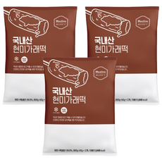 [밀리브] 국내산 현미 가래떡 개별포장 (냉동), 3개, 800g