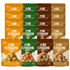 허닭 스팀 닭가슴살볼 100g 4종 혼합, 20개