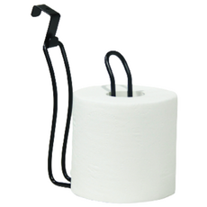 新上漆的支架式衛生紙架, 1個, 黑色