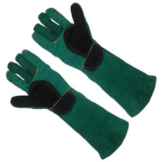 Living Duo 強韌寵物防護手套 L, 綠色, 1套