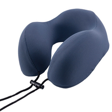 Skapendy 목베개 기내용 여행용 경추 메모리폼 목쿠션, 네이비