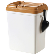 Blue Square訂製飼料保存桶 FC-C26, 棕色的, 36L