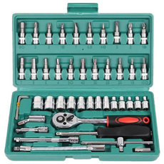 藍環46維修工具套組綠色, 1組, 工具 46種