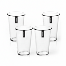글라스락 내열강화 샤이닝 텀블러, 투명, 380ml, 4개