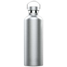 Fendora 진공보온 304 스테인리스 스틸 물병 이중벽 구조와 넓은 입구 뚜껑 응축방지 디자인 1000ml, Silver