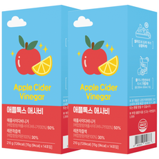 애플톡스 애사비 애플사이다비니거 사과식초 맛있는애사비 레몬즙, 2박스, 28회분