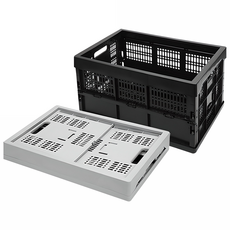 LIVING SMILE 折疊箱, 灰色, 60L, 1個