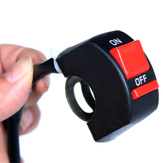 오토바이 ON/OFF 스위치 푸쉬 바이크 핸들스위치 똑딱이, 2배선, 1개