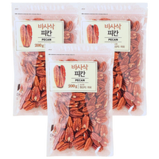 해맑음푸드 바사삭 피칸, 3개, 200g