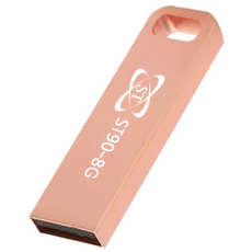 에스티원테크 ST90 USB 메모리 메탈 스틱, 8GB, 로즈핑크