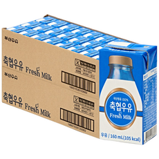 부산우유 멸균 축협우유 160ml, 48개