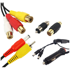 아이소라 RCA AV 영상케이블 네비게이션 변환젠더 4극 3극 추가영상선모음, 스위치시거잭(1구)