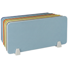 홈앤힐링 두꺼운 사무실 책상 칸막이 소음차단 데스크 파티션 18T, 스카이블루 80x30