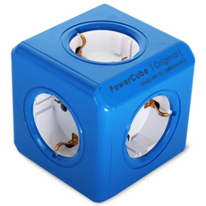 파워큐브 오리지널 컬러 2.0 멀티탭 5구 1150, 7.5cm, 블루, 1개