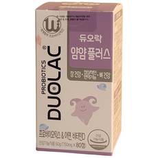 듀오락 얌얌 플러스 80정 어린이 유산균 프로바이오틱스 아연 비타민D 추천 쎌바이오텍, 1개
