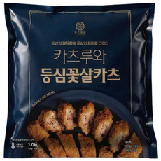 카츠루와 등심꽃살카츠 100gX10장 프리미엄특수부위 생 돈까스 업소용수제냉동, 1kg 1개