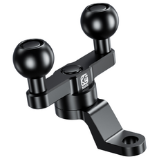 라이더굿즈 KEWIG 램마운트 호환 고프로 액션캠 핸드폰 스쿠터 더블 볼마운트 2볼 거치대, 사이드미러용2구