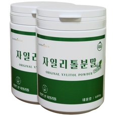 프리미엄 핀란드산 100% 자일리톨 크리스탈 가루 분말, 2개, 600g