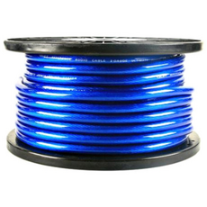 2G 주석 파워케이블 청색 투명 1M, 2G 주석 파워케이블 투명 1M, 1개