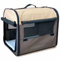 레오펫 반려견 뉴 소프트켄넬 접이식 캠핑 차박 이동장, 브라운, 1개
