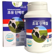 델리브 프리미엄 초유 단백질 80g, 160정, 1개