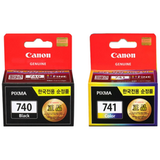 캐논 잉크 PG740 CL741 정품 표준용량 MG3570 MG3670 MX477 MX537, 컬러, 1개