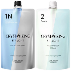 시세이도 시세이도 프로페셔널 크리스탈라이징 알파 N (가는/손상모발용) 스트레이트 크림 1제2제 400g, 단품, 1개