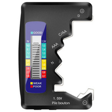 TOZ 배터리 잔량 측정기 건전지 테스터기, 1개